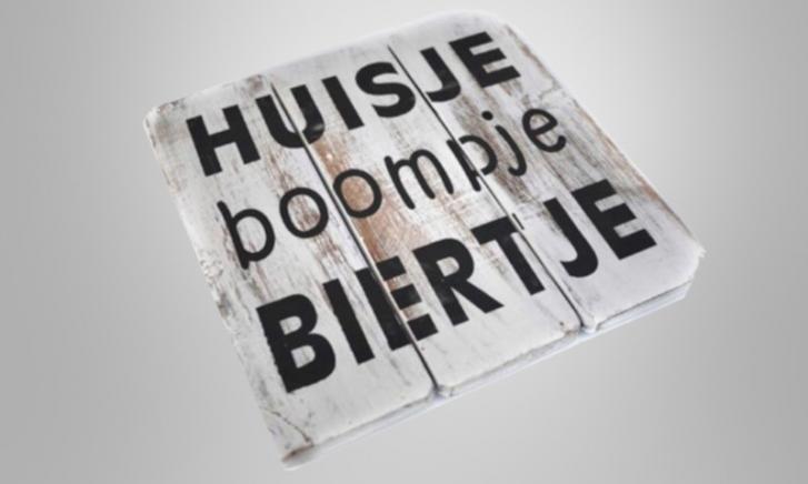 Tekstbord - Huisje Boompje Biertje